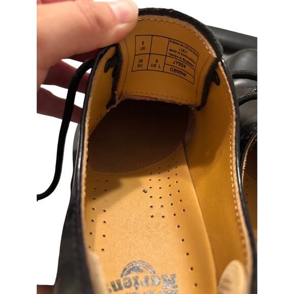 Dr. Martens 1461 Black Leather Oxfords Split Size 7/8 Y2K Grunge Punk Goth - Picture 5 of 10